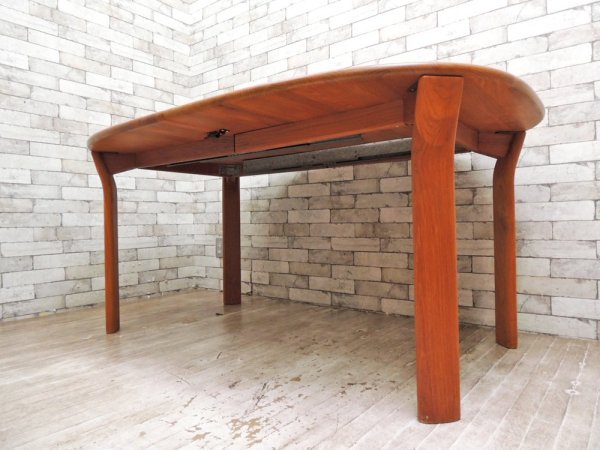 スネカルガールデン Snedkergaarden 伸長式 ダイニングテーブル 追加天板2枚 チーク材 デンマーク ●
