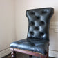 ラルフローレン ホーム RALPH LAUREN HOME ヘンレドン ダイニングチェア Telford dining chair ハイバック タフテッドレザー スタッズ 希少 アメリカ ◎