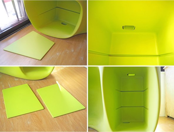 ヴィトラ Vitra バオバブ デスク BaObab desk ライムグリーン フィリップ・スタルク Philippe Starck　デザイン 廃番 希少 定価：350,000円以上 ★