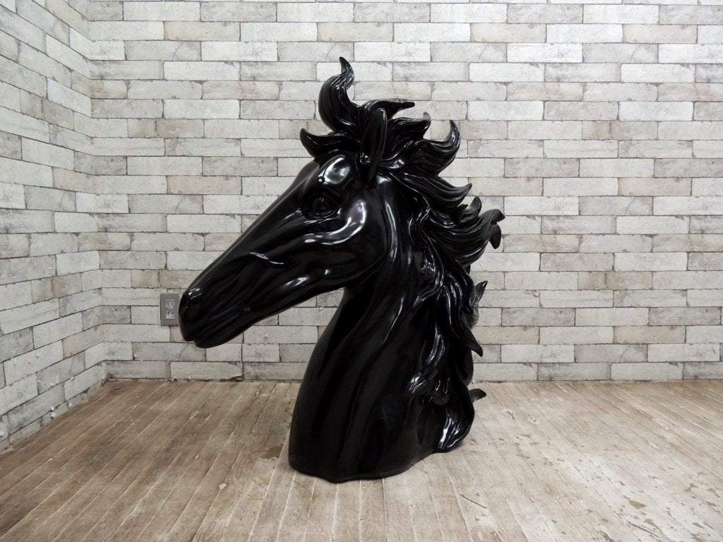 ギャラリー ライフアクセント Gallery Life Accent 馬 Horse オブジェ 置物 ブラック イタリア製 ●