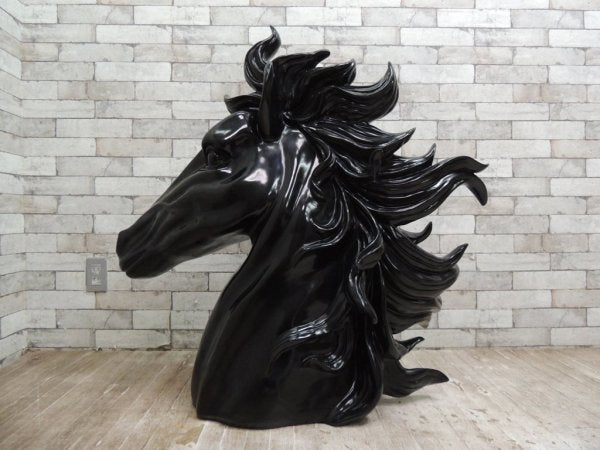 ギャラリー ライフアクセント Gallery Life Accent 馬 Horse オブジェ 置物 ブラック イタリア製 ●