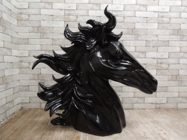 ギャラリー ライフアクセント Gallery Life Accent 馬 Horse オブジェ 置物 ブラック イタリア製 ●