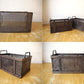 インダストリアルデザイン アイアン バスケット カゴ パンチング 鉄籠 溶接 工業系 B ビンテージスタイル ★