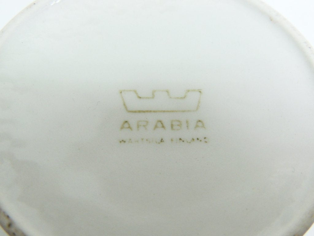 アラビア ARABIA ポモナ Pomona ジャムポット プラム柄 蓋付き Sサイズ ビンテージ ライヤ・ウォシッキネン 北欧食器 ●