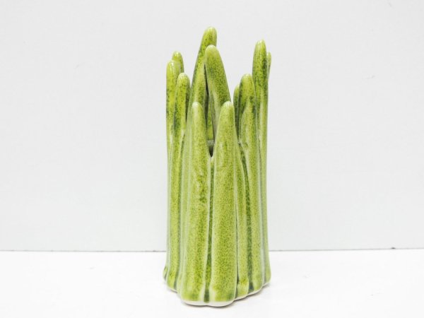 ノーマンコペンハーゲン Normann Copenhagen グラス Grass フラワーベース 陶製 一輪挿し グリーン H.P.FRANCE取り扱い●