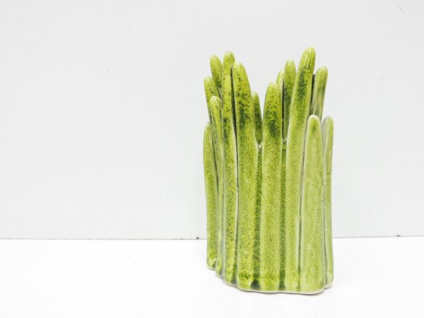 ノーマンコペンハーゲン Normann Copenhagen グラス Grass フラワーベース 陶製 一輪挿し グリーン H.P.FRANCE取り扱い●