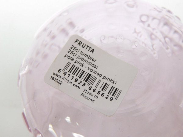 イッタラ iittala フルッタ Frutta タンブラー 250ml ペールピンク オイバ・トイッカ スコープ別注 未使用品 ●