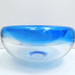 デンマーク ビンテージ Danish vintage ガラス ボウル Glass bowl 大型 ブルー ◇