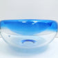 デンマーク ビンテージ Danish vintage ガラス ボウル Glass bowl 大型 ブルー ◇