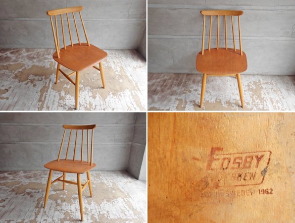 EDSBY ファネットチェア Fanett chair イルマリ・タピオヴァーラ ダイニングチェア スウェーデン 北欧ビンテージ ♪