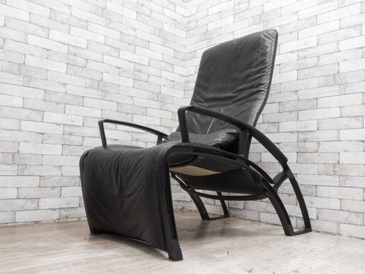 Interprofil フェルナンドA.ポルシェ Ferdinand A. Porsche IP 84S ラウンジチェア Lounge chair 本革 80sビンテージ モダン 希少 ●