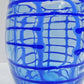北欧ビンテージ danish vintage ガラスベース フラワーベース ブルー H19cm ●