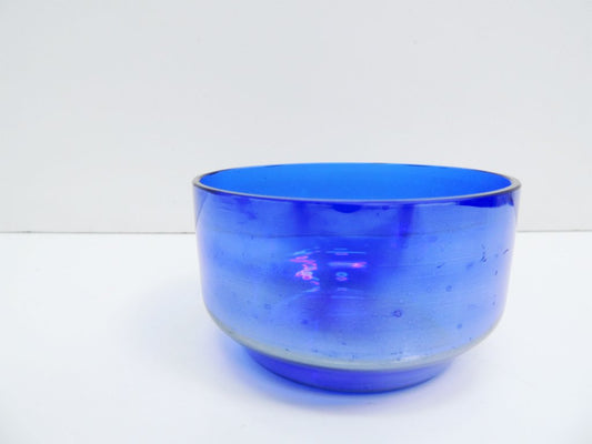 Jean Beck アンティーク ガラス ボウル antique glass bowl コバルトブルー ドイツ製 ●