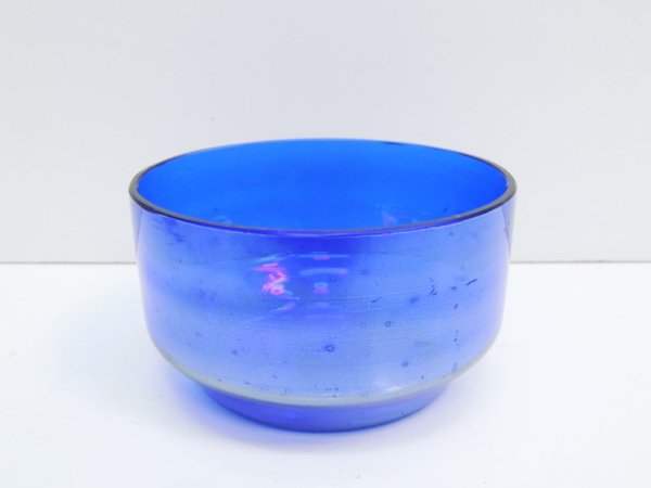 Jean Beck アンティーク ガラス ボウル antique glass bowl コバルトブルー ドイツ製 ●