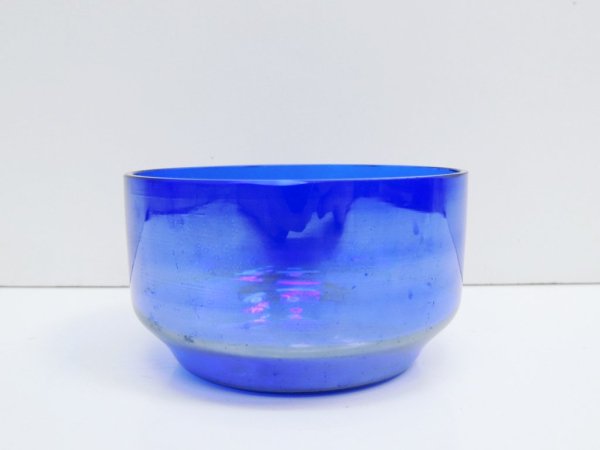 Jean Beck アンティーク ガラス ボウル antique glass bowl コバルトブルー ドイツ製 ●