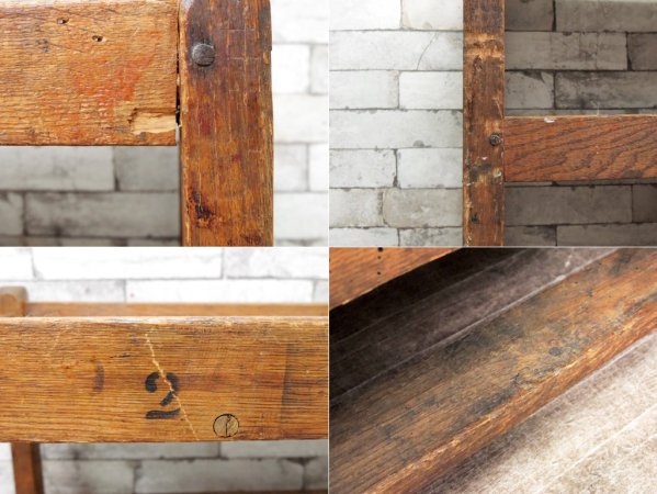 ビンテージ vintage ベイカーラック 木製シェルフ 木味 店舗什器 ●