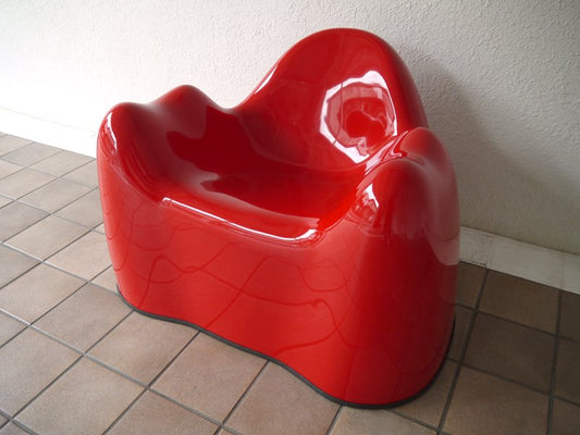 ベイレリアン BEYLERIAN モラーチェア Molar Chair レッド  70-80’s ビンテージ ウェンデル・キャッスル Wendell Castle MCM スペースエイジ MoMA ◇