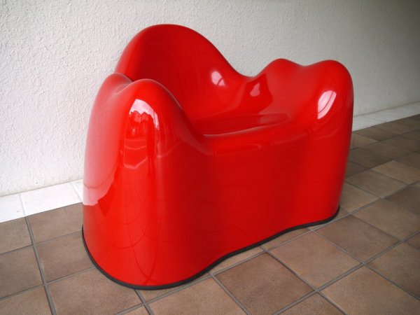 ベイレリアン BEYLERIAN モラーチェア Molar Chair レッド  70-80’s ビンテージ ウェンデル・キャッスル Wendell Castle MCM スペースエイジ MoMA ◇