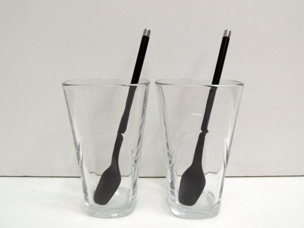 メニュー menu グラス & スプーン セット glass with spoons 300ml 箱付き 未使用品 ●