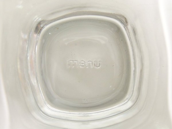 メニュー menu グラス & スプーン セット glass with spoons 300ml 箱付き 未使用品 ●