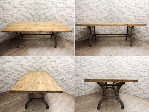 ダルトン DULTON ダイニングテーブル DINING TABLE PINE 213 パイン無垢材 インダストリアル ●