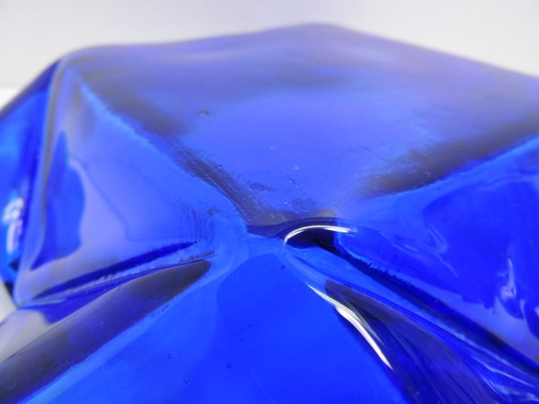 イタリアモダンデザイン italy modern design ブルーガラス blue glass フルーツプレート ●