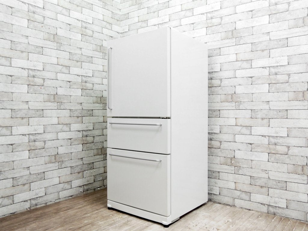 無印良品 MUJI バーハンドル ノンフロン冷蔵庫 M-R25B 3ドア 246L 2008年製 深澤直人デザイン 廃番品 ●