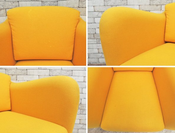 イデー IDEE ミラーソファ MILLER SOFA カレイドカラー 1人掛けソファ アームチェア イエロー マシュー・ヒルトン Matthew Hilton 定価：220,000円以上 ●