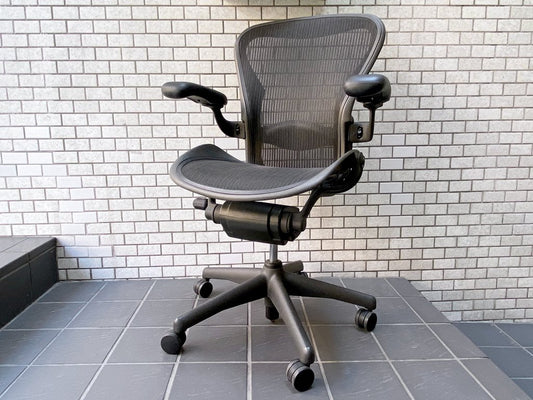 ハーマンミラー Herman Miller アーロンチェア Aeron Chair スタンダード Bサイズ ランバーサポート ■