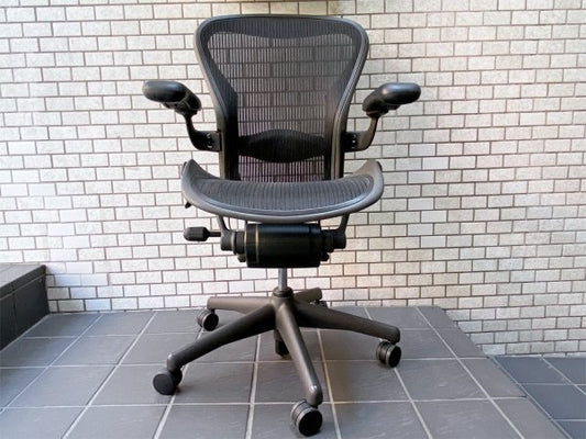 ハーマンミラー Herman Miller アーロンチェア Aeron Chair スタンダード Bサイズ ランバーサポート ■