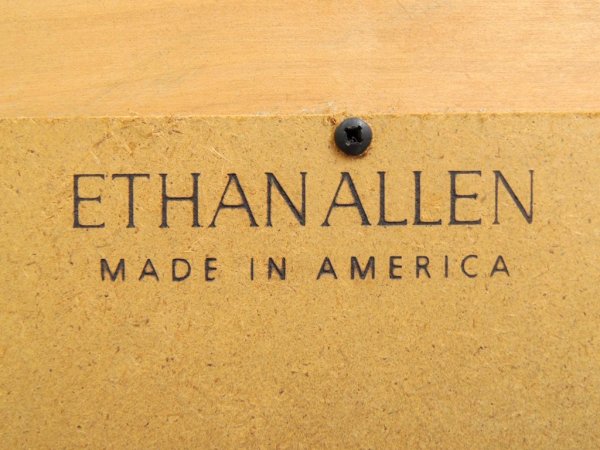 イーセンアーレン ETHAN ALLEN ビンテージ ウォールミラー 鏡 米国 クラシカルデザイン ●