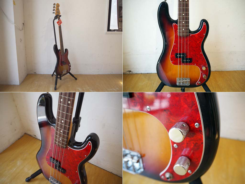 フェンダー ジャパン fender Japan プレシジョンベース Precision Bass PB62-65 日本製 1995年 サンバースト ★