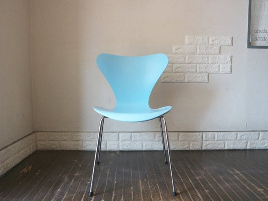 フリッツハンセン Fritz Hansen セブンチェア 廃番カラー 水色 AZUR アルネヤコブセン 北欧 プライウッド ダイニングチェア ◎