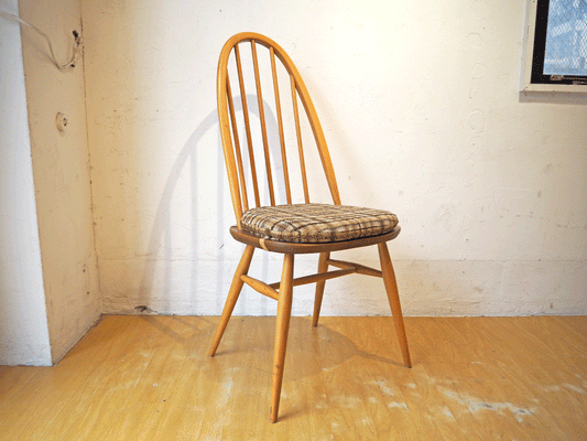 アーコール Ercol ビンテージ クエーカー サイドチェア ダイニングチェア エルム材 ビーチ材 UKビンテージ ★