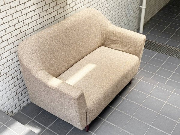 北欧スタイル ソファ 2人掛け グレー ファブリック ナチュラルデザイン ■
