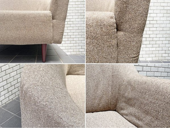 北欧スタイル ソファ 2人掛け グレー ファブリック ナチュラルデザイン ■