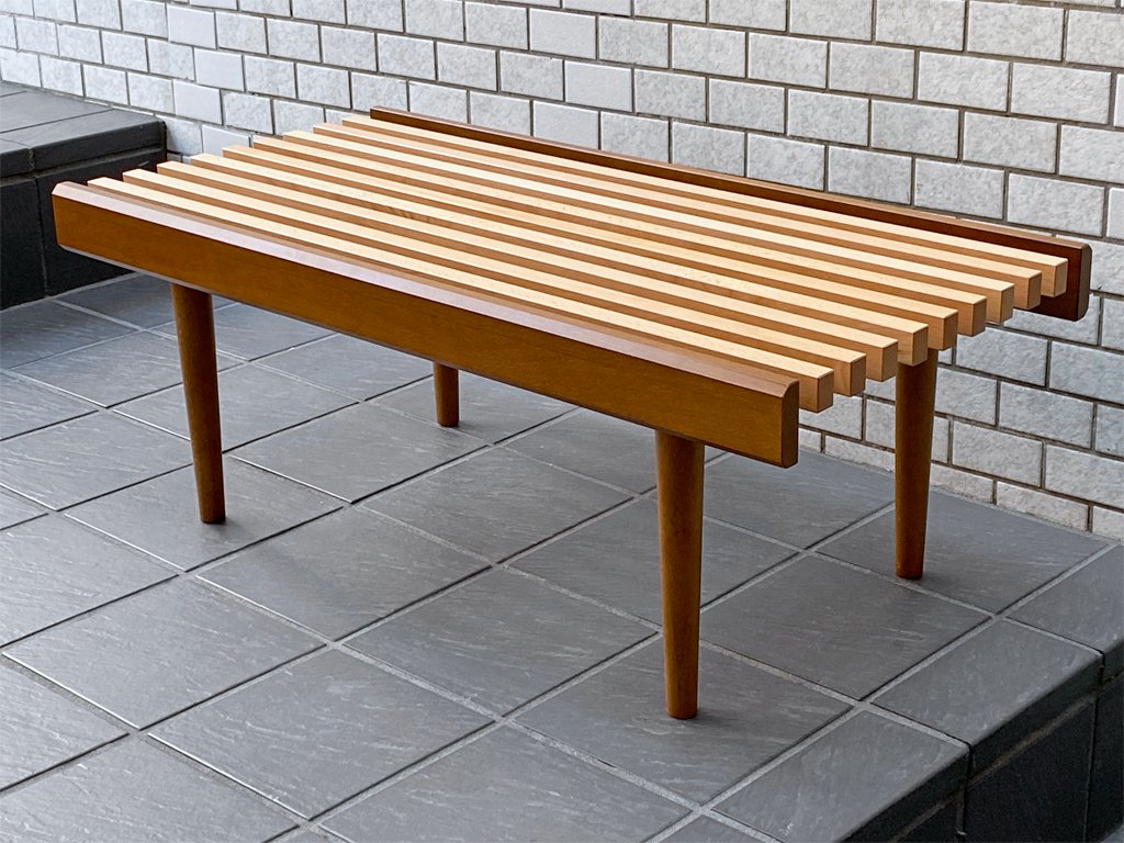 バニラ VANILLA オリジナル 826STANDARD UNIT スラットベンチ ウッドレッグ ブラウン ■