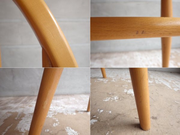 アーコール Ercol クェーカーチェア Quaker Chair クッション付き ダイニングチェア エルム材 英国 UKビンテージ ♪