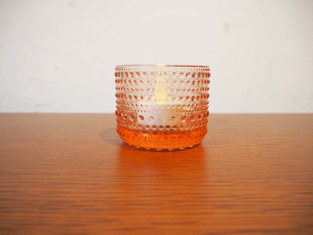 イッタラ iittala カステヘルミ Kastehelmi ボティーブ VOTIVE キャンドルホルダー サーモンピンク サーモンレッド オイバ・トイッカ ★