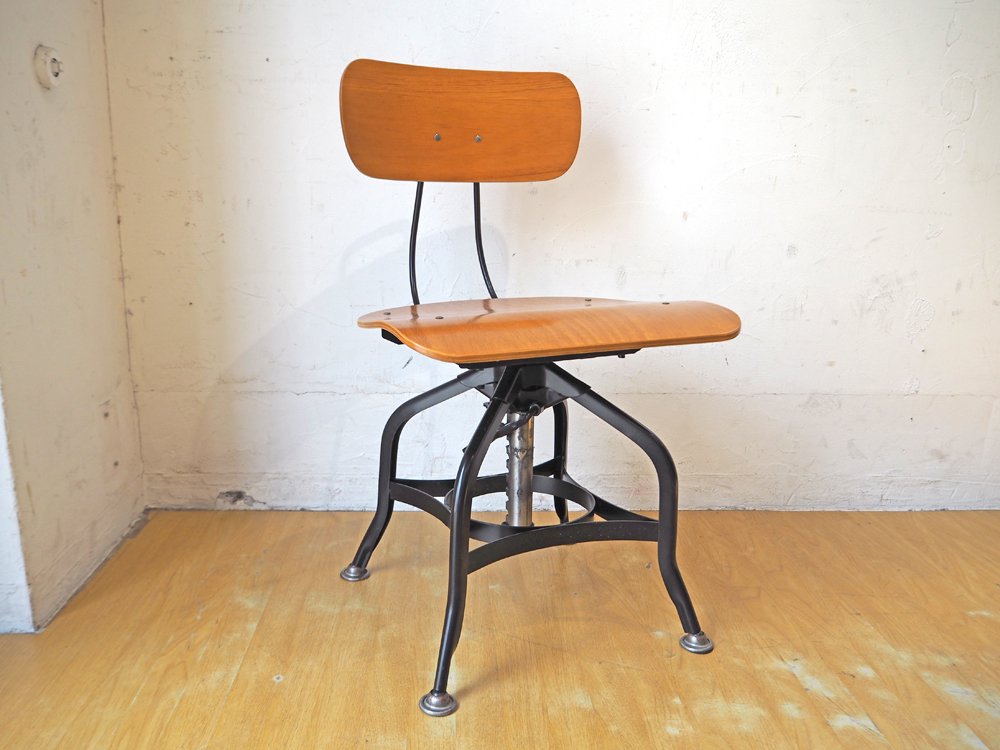 ノーザンオハイオ インダストリアル Northern Ohio Industrial トレドスウィベルサイドチェア TOLEDO SWIVEL SIDE CHAIR マットブラック ★