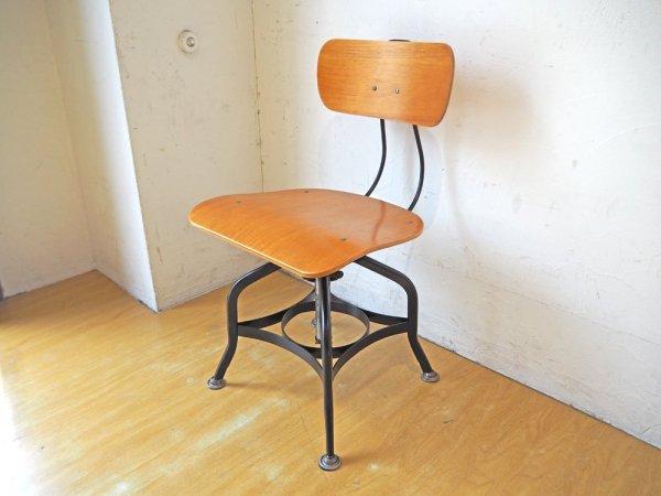 ノーザンオハイオ インダストリアル Northern Ohio Industrial トレドスウィベルサイドチェア TOLEDO SWIVEL SIDE CHAIR マットブラック ★