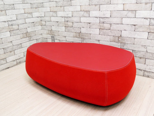 モローゾ MOROSO フィヨルド Fjord プーフ グランデ Pouf grande フットスツ―ル ベンチ レッド パトリシア・ウルキオラ 定価約25万円 ヤマギワ取扱い ●