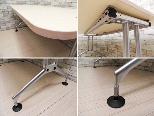 ヴィトラ Vitra アドホック Ad Hoc ワーキングデスク ミーティングテーブル アントニオ・チッテリオ デザイン W160cm ●