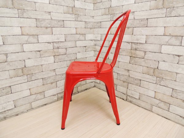 トリックス Tolix エーチェア A-chair レッド France カフェチェア インダストリアル ●