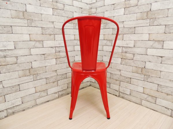 トリックス Tolix エーチェア A-chair レッド France カフェチェア インダストリアル ●