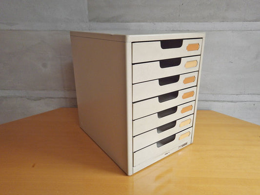 プラス PLUS スチール製 A4サイズ 7段 書類棚 レターケース インダストリアル B ♪