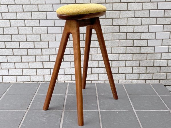 ナガノインテリア Friendly!! コッペ coupe kitchen stool ハイスツール H58cm キッチンスツール ウォールナット 北欧スタイル A ■