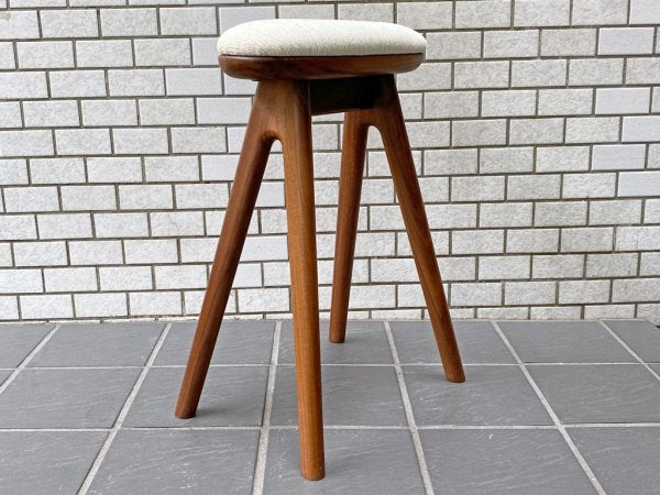 ナガノインテリア Friendly!! コッペ coupe kitchen stool ハイスツール H53cm キッチンスツール ウォールナット 北欧スタイル B ■