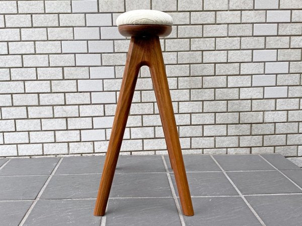 ナガノインテリア Friendly!! コッペ coupe kitchen stool ハイスツール H53cm キッチンスツール ウォールナット 北欧スタイル B ■