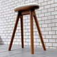 ナガノインテリア Friendly!! コッペ coupe kitchen stool ハイスツール H53cm キッチンスツール ウォールナット 北欧スタイル B ■